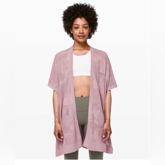 lululemon athletica Sweaters - Lululemon Find Your Light Wrap- One Size 
Heathered Vintage Mauve